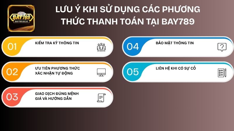 Áp dụng bất cứ phương thức thanh toán nào anh em cũng cần lưu ý đến một số vấn đề