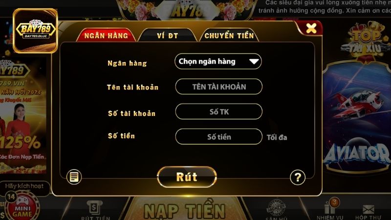 Điều kiện để rút tiền Bay789 thành công