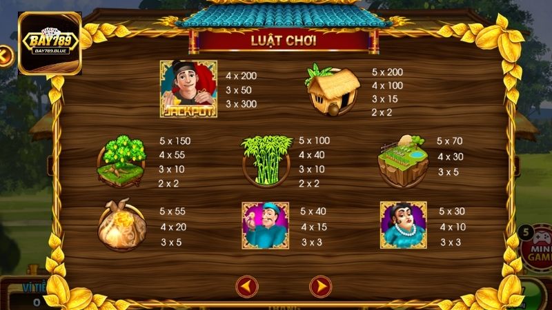 Game được thiết lập luật lệ dễ hiểu, bảng trả thưởng rõ ràng