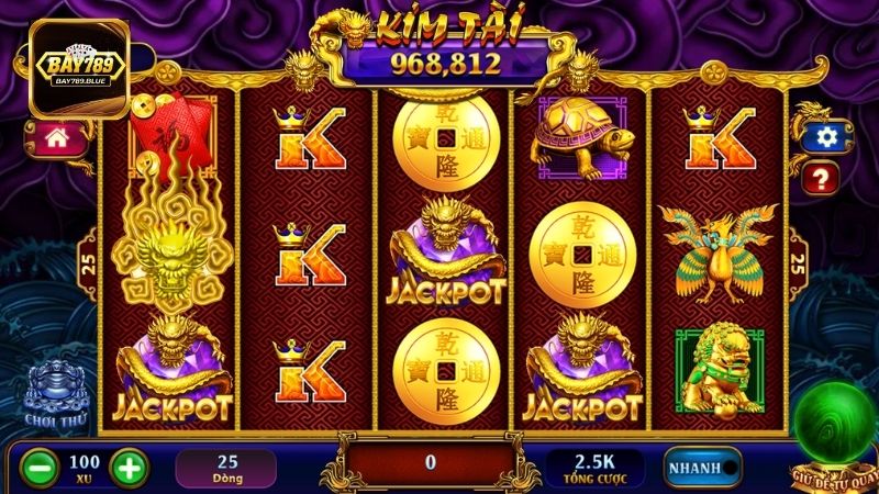 Kho Tàng Ngũ Long thuộc thể loại game Slots gây mê mọi game thủ