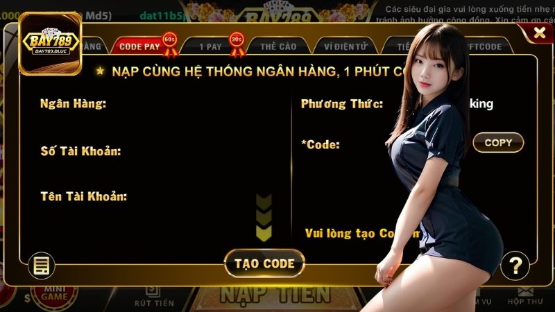 Lưu ý cần biết khi gửi tiền vào cổng game Bay789