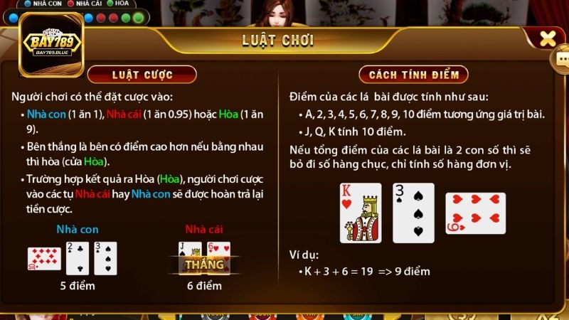Nắm chắc luật chơi trong Baccarat anh em sẽ dễ dàng chinh phục các phần thưởng lớn