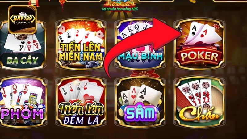 Poker Bay789 có giao diện dễ sử dụng phù hợp với mọi đối tượng