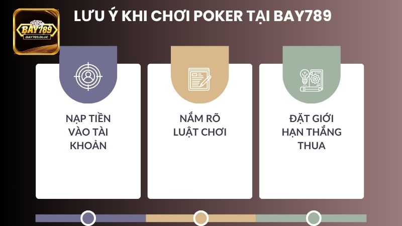Tham gia Poker tại Bay789 anh em cần nằm lòng một số điều quan trọng